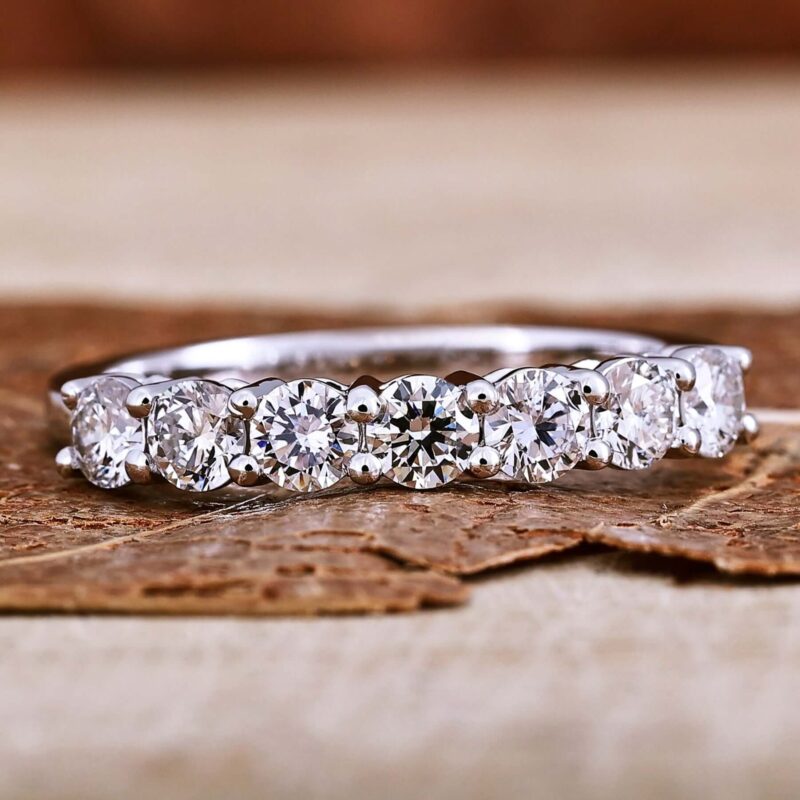 3.0 MM Luminous Seven Round Lab Diamond Eternity Band – View 1