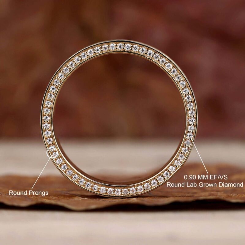 Modern Matte Elegance Diamond Band - Image 5