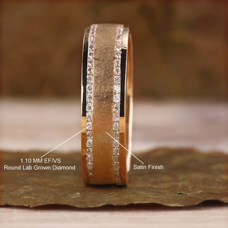 Timeless Radiance Men's Diamond Wedding Band - Image 4