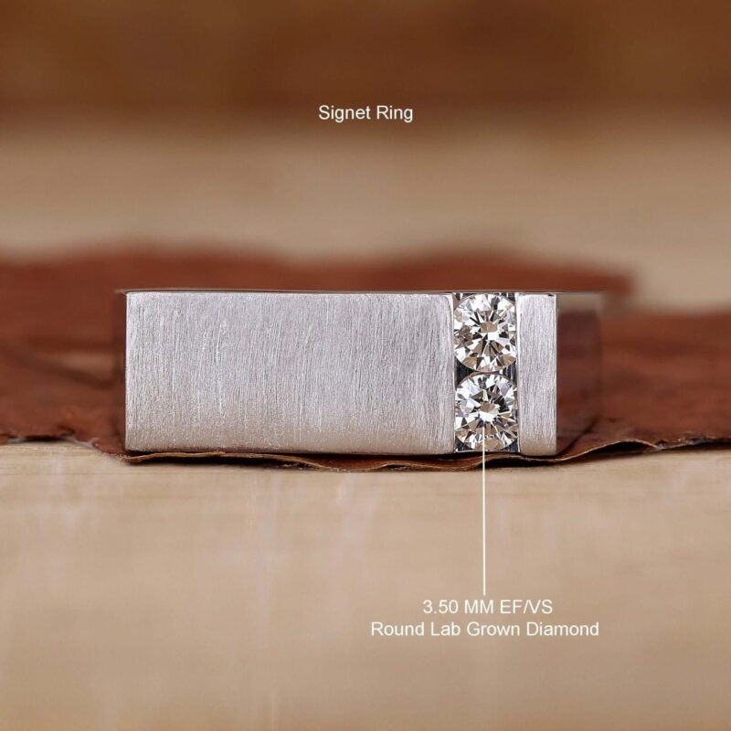 Heritage Glow Signet Diamond Ring - Image 6