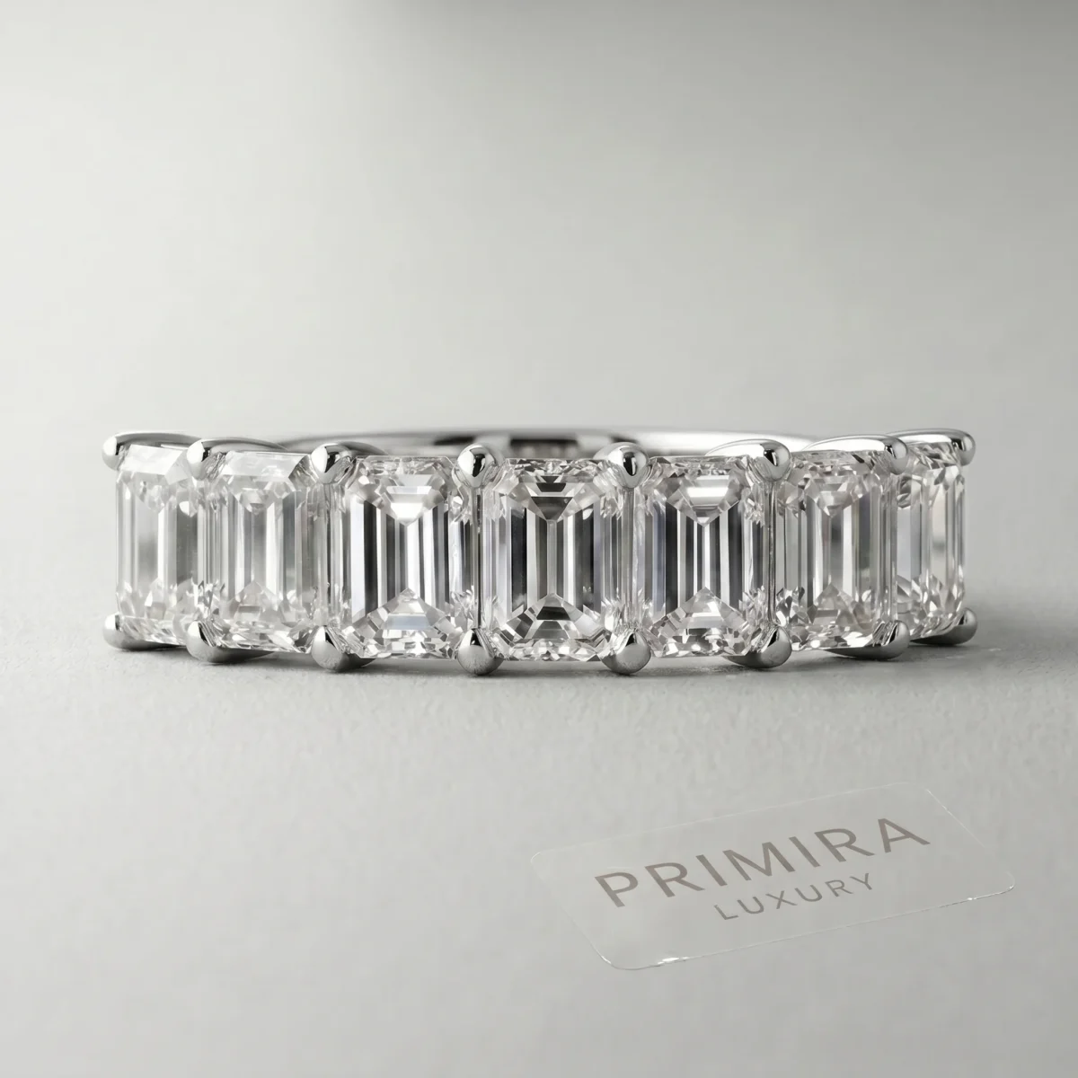 rng-wed-lgd-24-dr18 (1) Emerald 1.5 Carat White Diamond Wedding Band – Emerald Elegance Online | Primira Luxury
