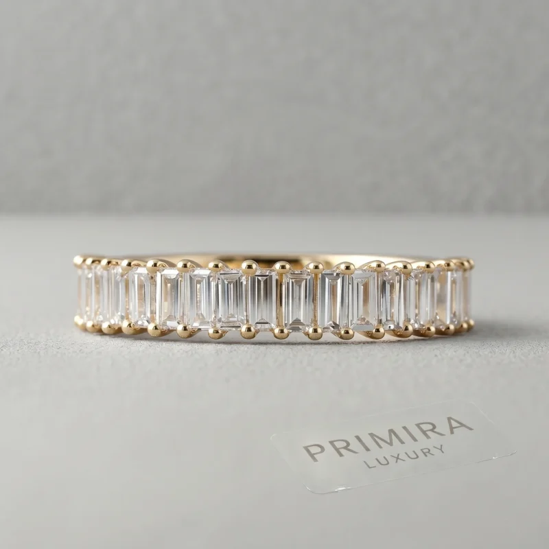 1.5 Carat Baguette White Diamond Eternity Band – Luxe Infinity