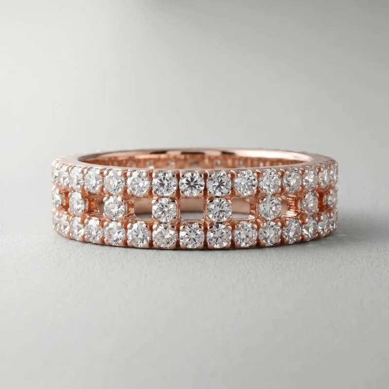 True Love 1 Carat Round Diamond Wide Unisex Ring
