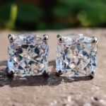 Celestial Grace 2.52 TCW Cushion-Cut Studs – View 1