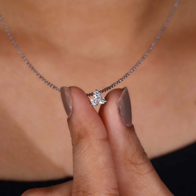 Trio Radiance Diamond Pendant – View 1