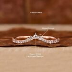 Chevron Sparkle Half Eternity Diamond Band – View 4