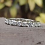 Classic 2.50 MM Colorless Moissanite Eternity Band – View 1