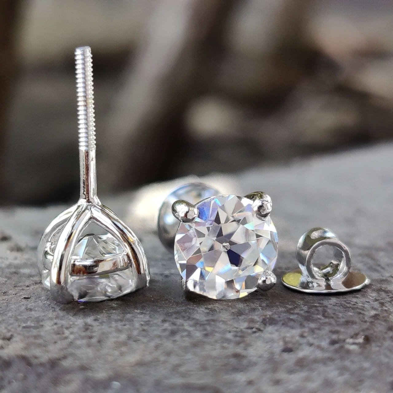 Classic Martini European Studs – 2.56 TCW – View 1