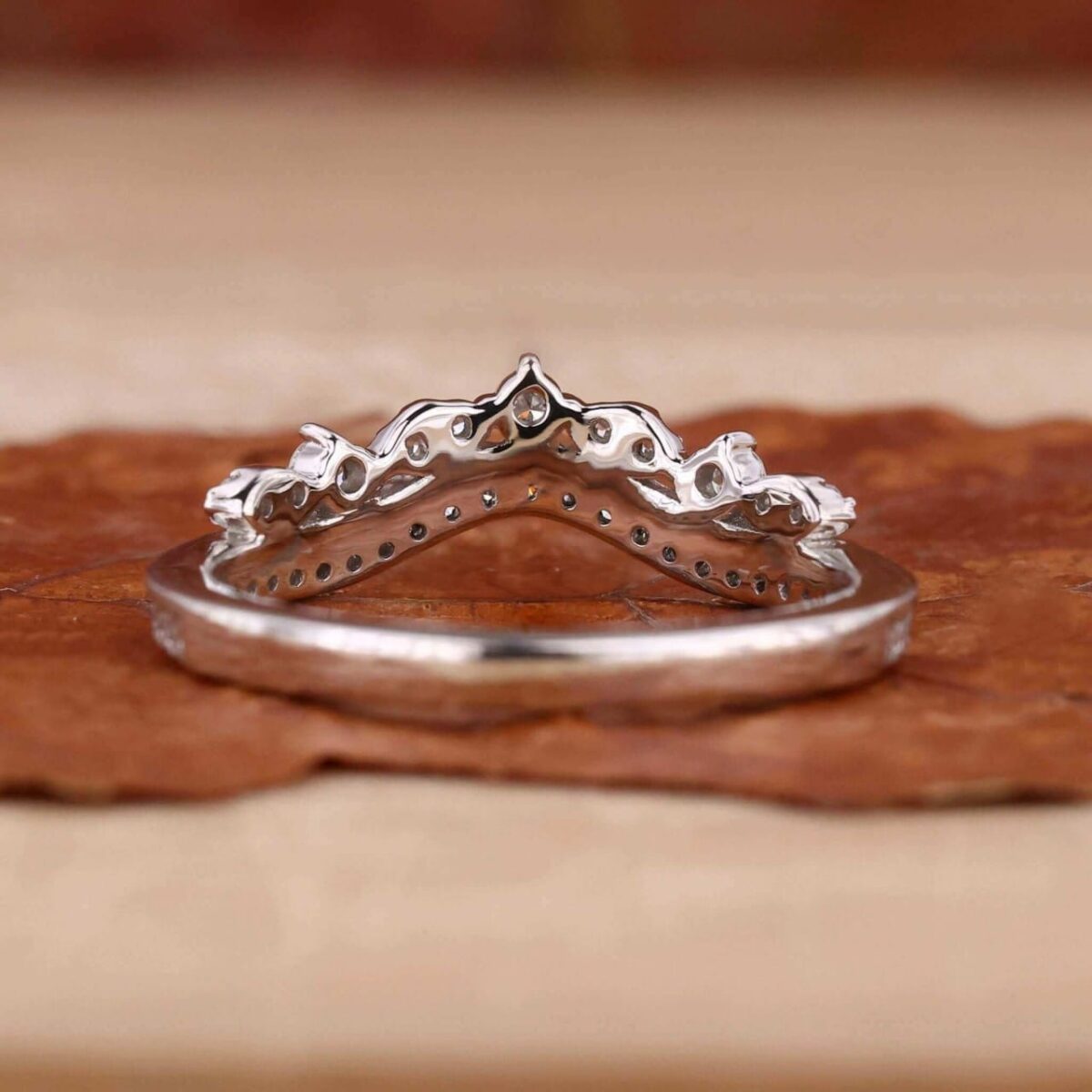 Crowned Radiance Round Diamond Tiara Ring – View 6