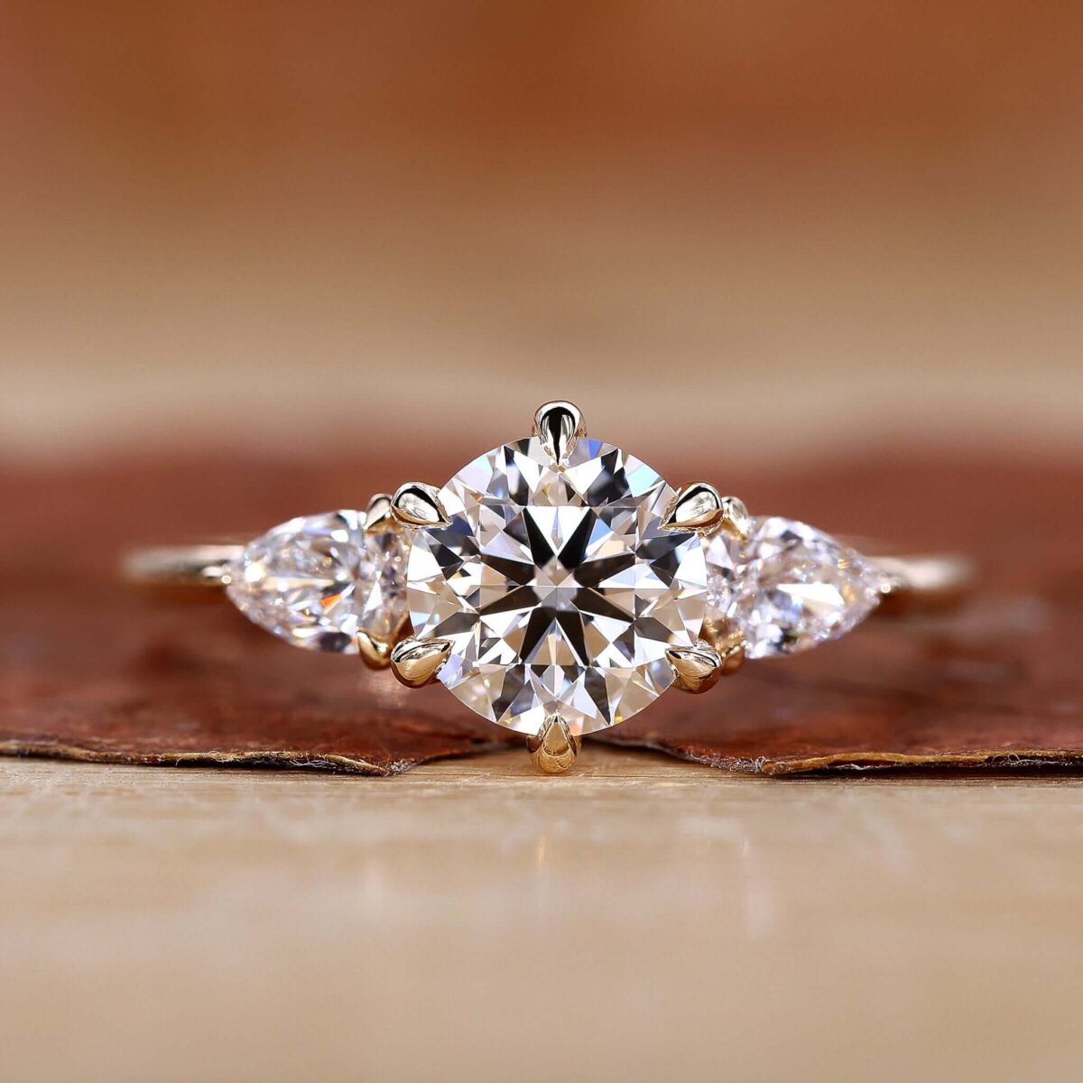 Timeless Charm Round and Pear Ring – View 1