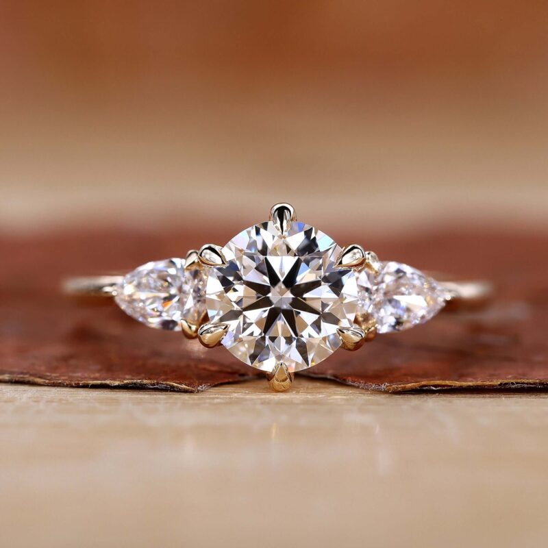 Timeless Charm Round and Pear Ring – View 1