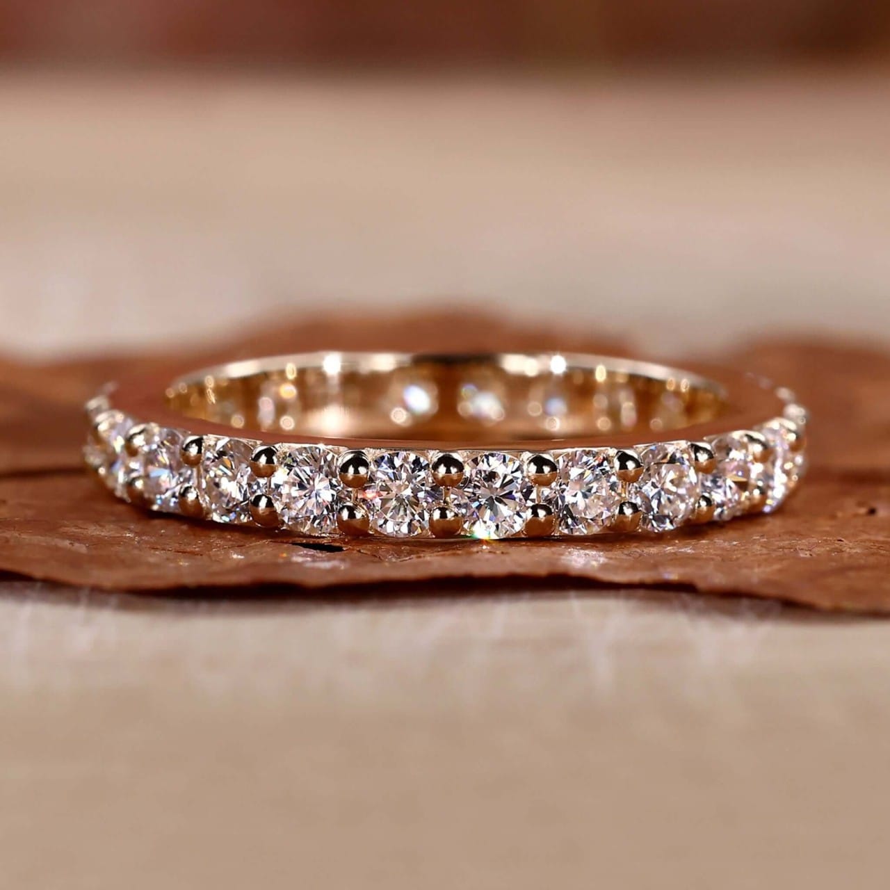 Endless Elegance Round Diamond Eternity Band – View 1