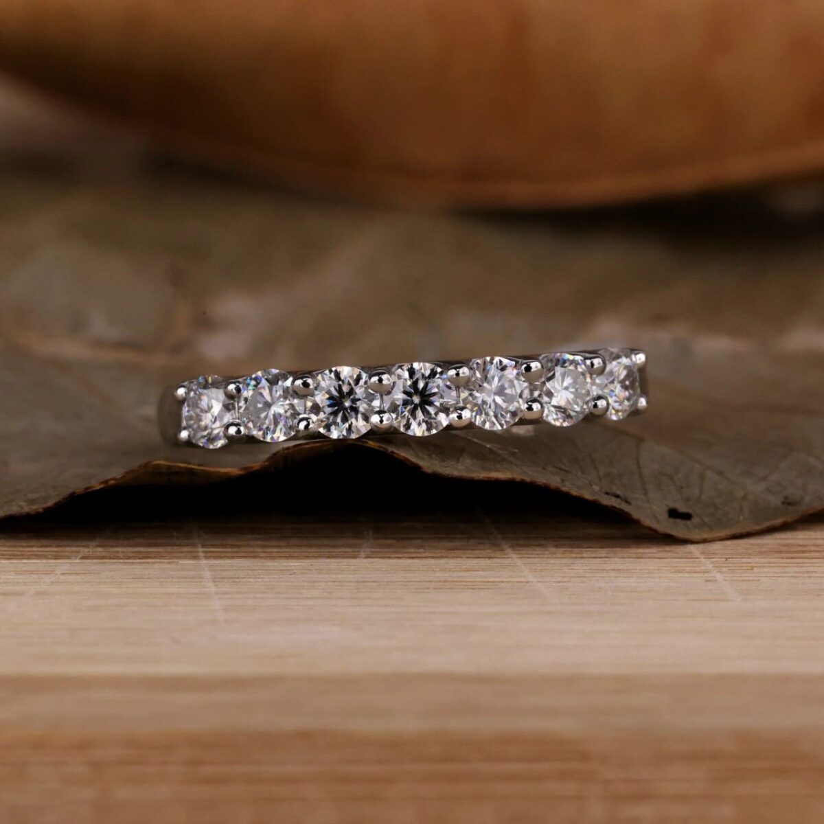Eternal Glow Seven Stone Lab Diamond Anniversary Ring – View 1