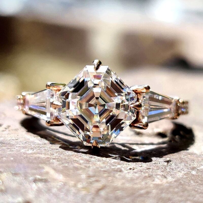 Eternal Glow 3.69 TW Octavia Cut Ring – View 1