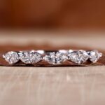 Eternal Grace Marquise Diamond Half Eternity Band – View 1