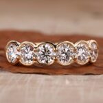 Eternal Radiance 2 Carat Round White Diamond Bezel Ring Eternal Radiance Six-Stone Bezel Set Diamond Band – View 1