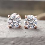 Eternal Spark Round Brilliant-Cut Basket Studs – View 1