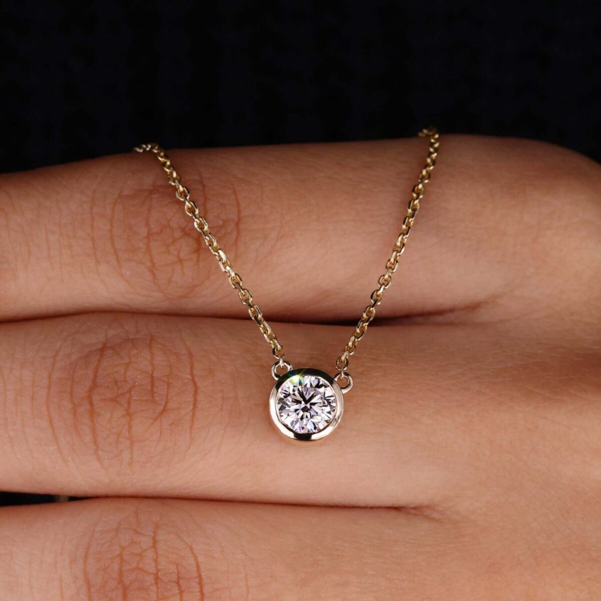 Certified Grace Diamond Pendant – View 1