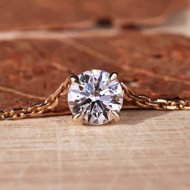 Ethereal Spark Necklace (0.90 CT) – View 1