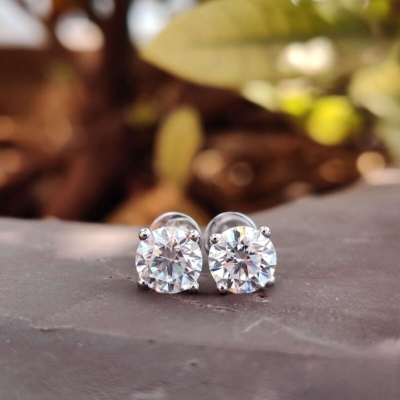 Everlasting Glow 1.60 TCW Round Studs – View 1