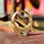 halfbezelmoissanitemenring