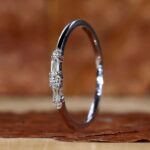 Harmony Round and Baguette Diamond Promise Ring – View 1