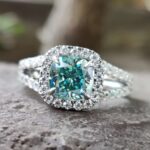Harmony Cushion Split Shank Halo Ring – View 1