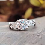 Heart and Arrows Trio Sparkle Ring – View 1