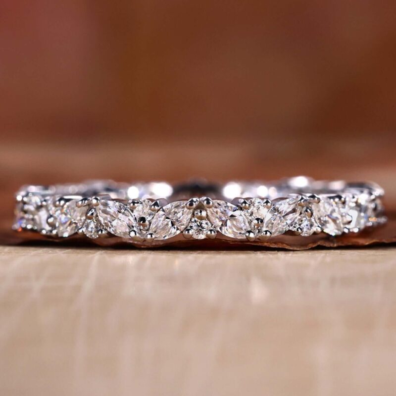 Her Majesty Marquise & Round Diamond Eternity Ring