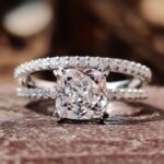 Hidden Grace Cushion Bridal Duo – 2.38 TW – View 1