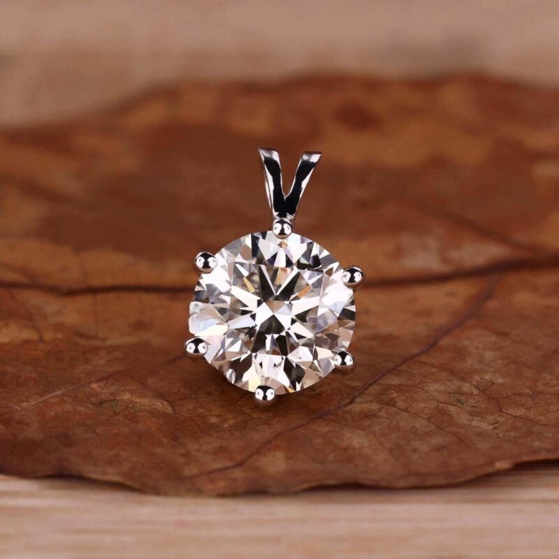 Eternal Glow Solitaire Pendant – View 1