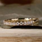 Radiant Half Eternity Round Brilliant Lab Diamond Ring – View 1