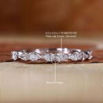 Radiant Heart Round Diamond Half Eternity Band – View 4