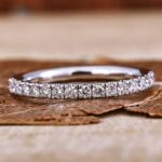 1.70 MM Radiant Round Lab Diamond Half Eternity Ring – View 1