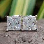 Regal Spark 4-Prong Princess-Cut Studs – View 1