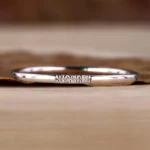 Serenity Round Lab Diamond Bridal Band – View 1