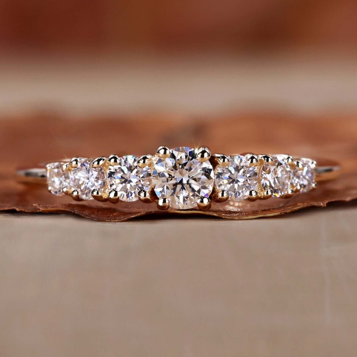 Seven Steps to Forever Graduated Diamond Band – View 1