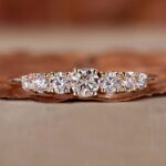 Seven Steps to Forever 0.5 Carat Round Diamond Band Seven Steps to Forever Graduated Diamond Band – View 1