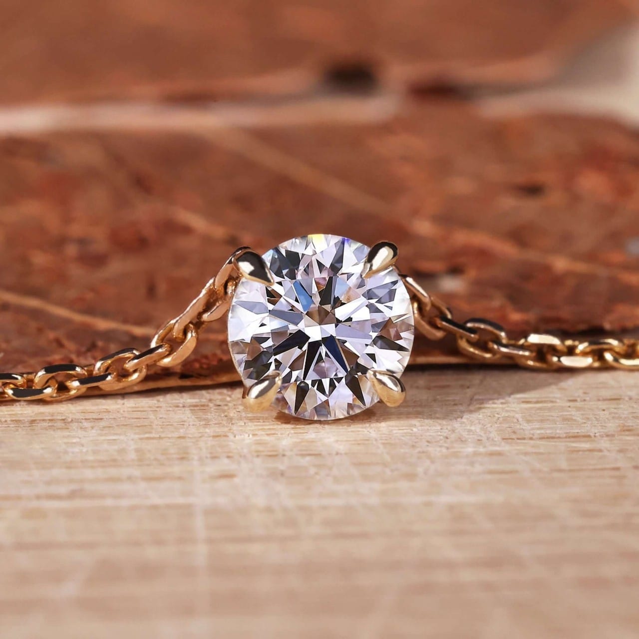 Ethereal Spark Necklace (0.90 CT) – View 1