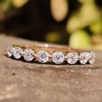 Timeless Elegance OEC Colorless Moissanite Wedding Band – View 1