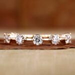 Timeless Glow Three-Quarter Eternity Diamond Band – View 1