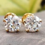 Vintage Charm 2.06 TW Five-Prong Stud Earrings – View 1