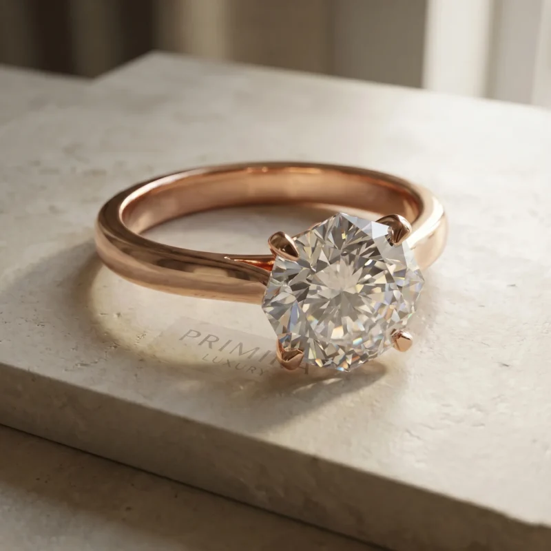 Majestic Simplicity 2 Carat Octagon-Cut Solitaire Ring