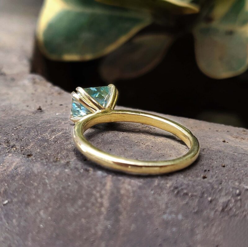 Azure Horizon 1.62 CT East-West Radiant Solitaire Ring – View 3