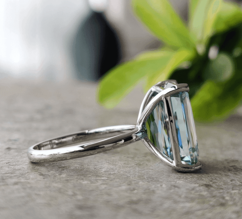 Azure Majesty 10.04 CT Criss Solitaire Ring – View 5