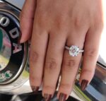 Eternal Bliss 4.15 TCW Cathedral Pave Cushion Ring – View 11