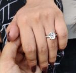 Eternal Bliss 4.15 TCW Cathedral Pave Cushion Ring – View 10