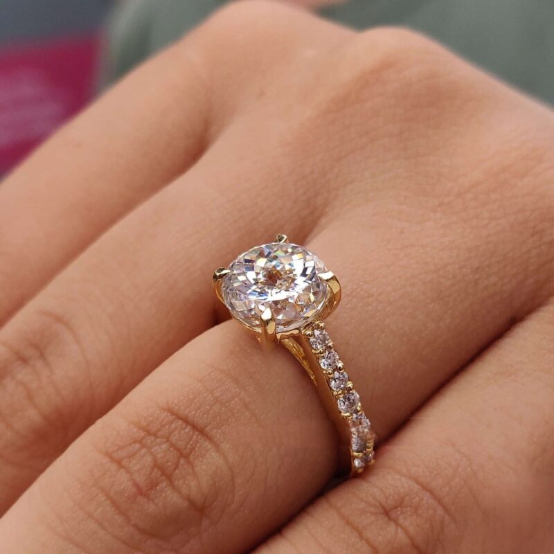 Eternity Prism 4.25 TW Portuguese-Cut Moissanite Ring – View 6