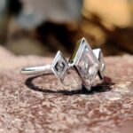 Lozenge Elegance Trio Bezel Ring – View 4