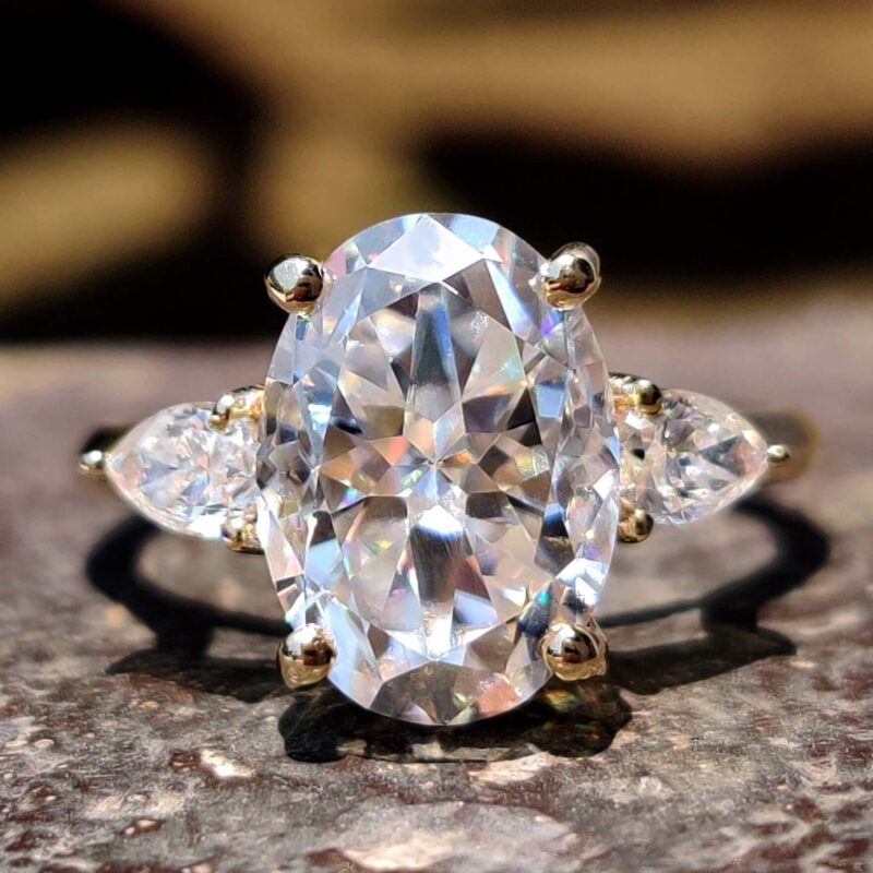 Trinity Radiance Oval Rensu Ring – View 5
